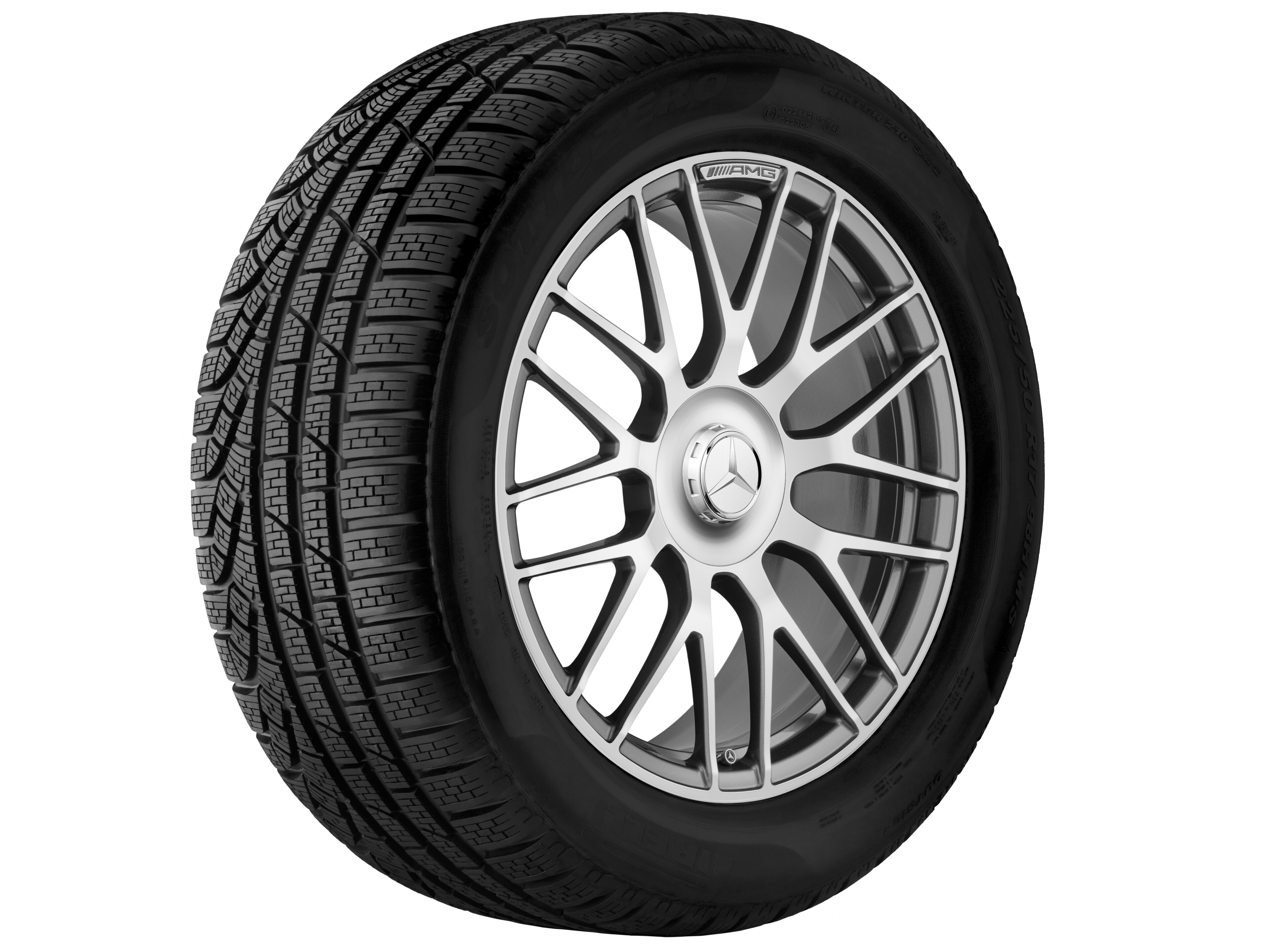 AMG forged wheel in cross-spoke design, 50.8 cm (20-inch) - 10,5 J x 20 ET 57, titanium grey, high-sheen