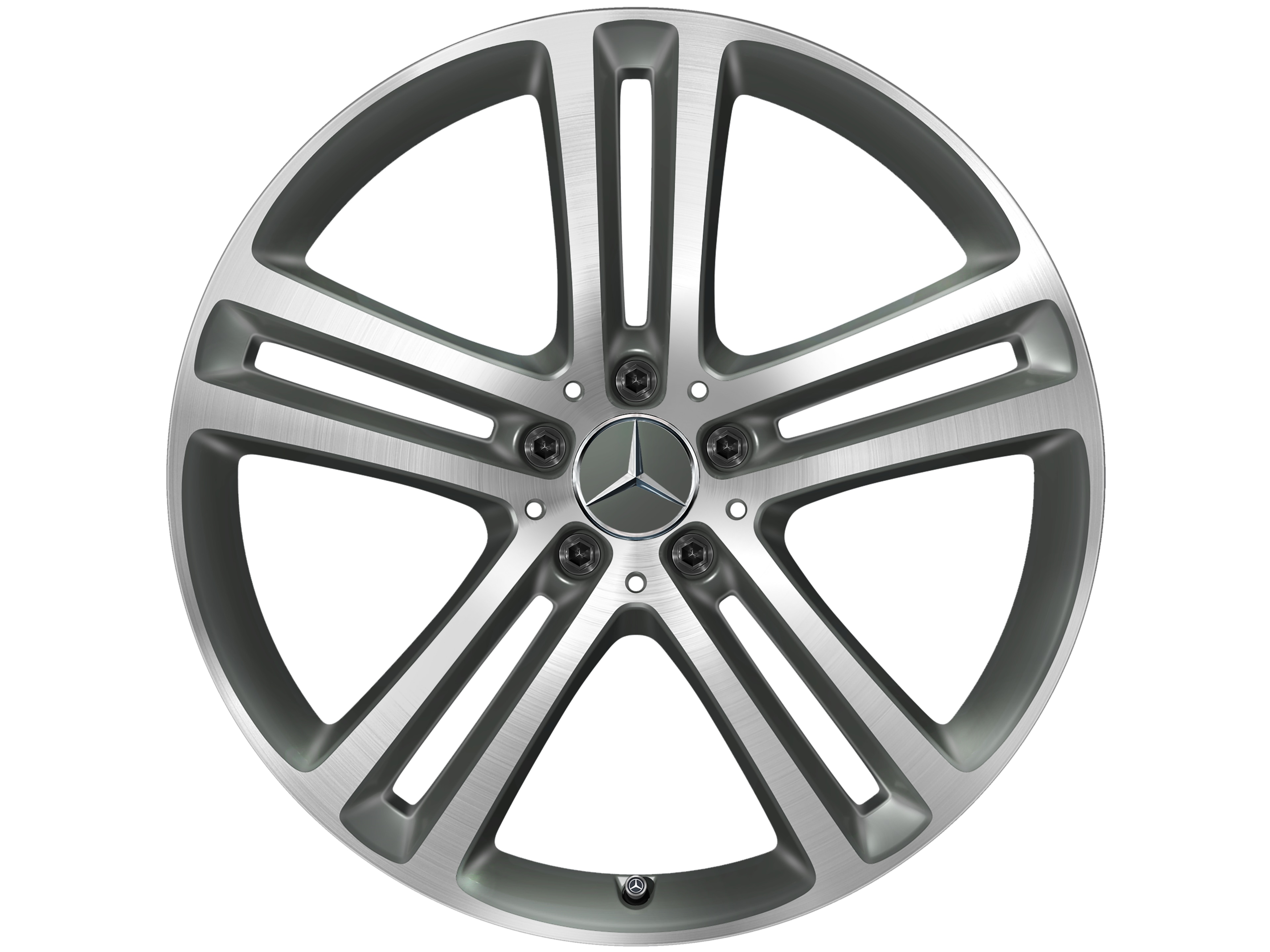 5-twin-spoke wheel, 50.8 cm (20-inch), High-sheen finish - 8,5 J x 20 ET 55,6, matt himalaya grey, high-sheen