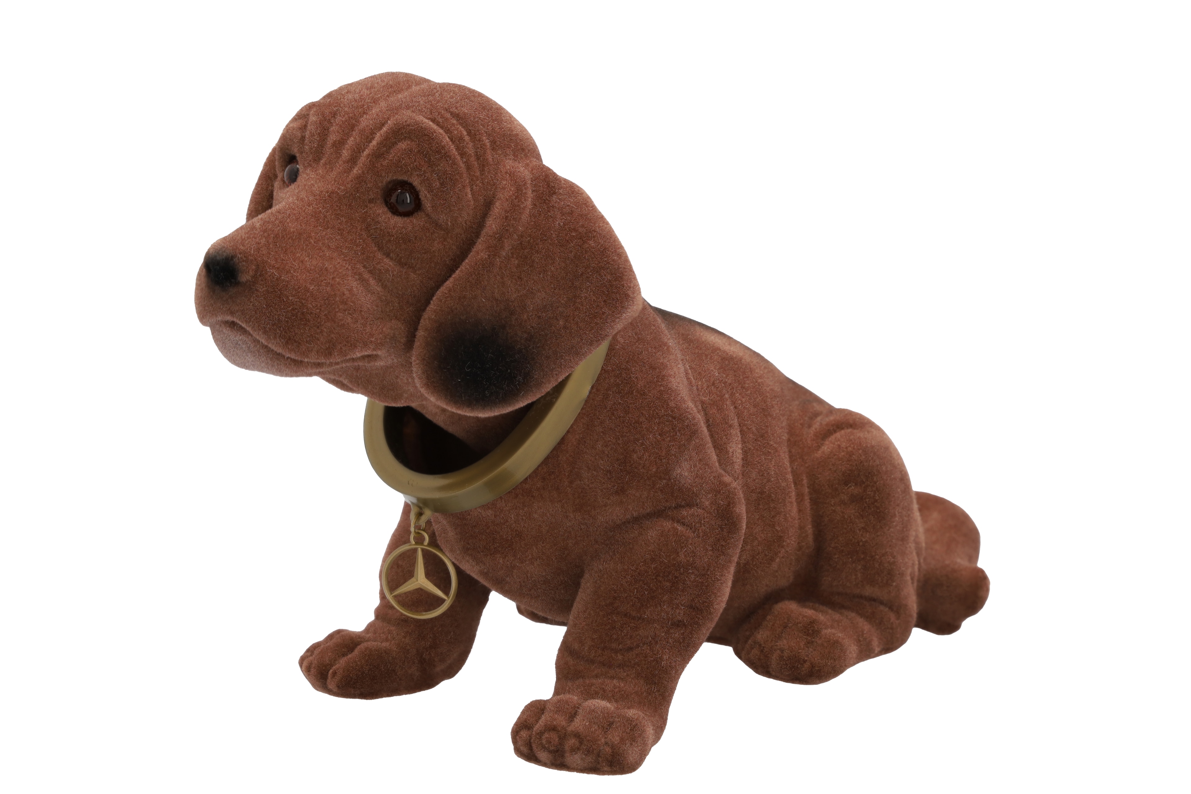 Nodding dog - brown, Plastic