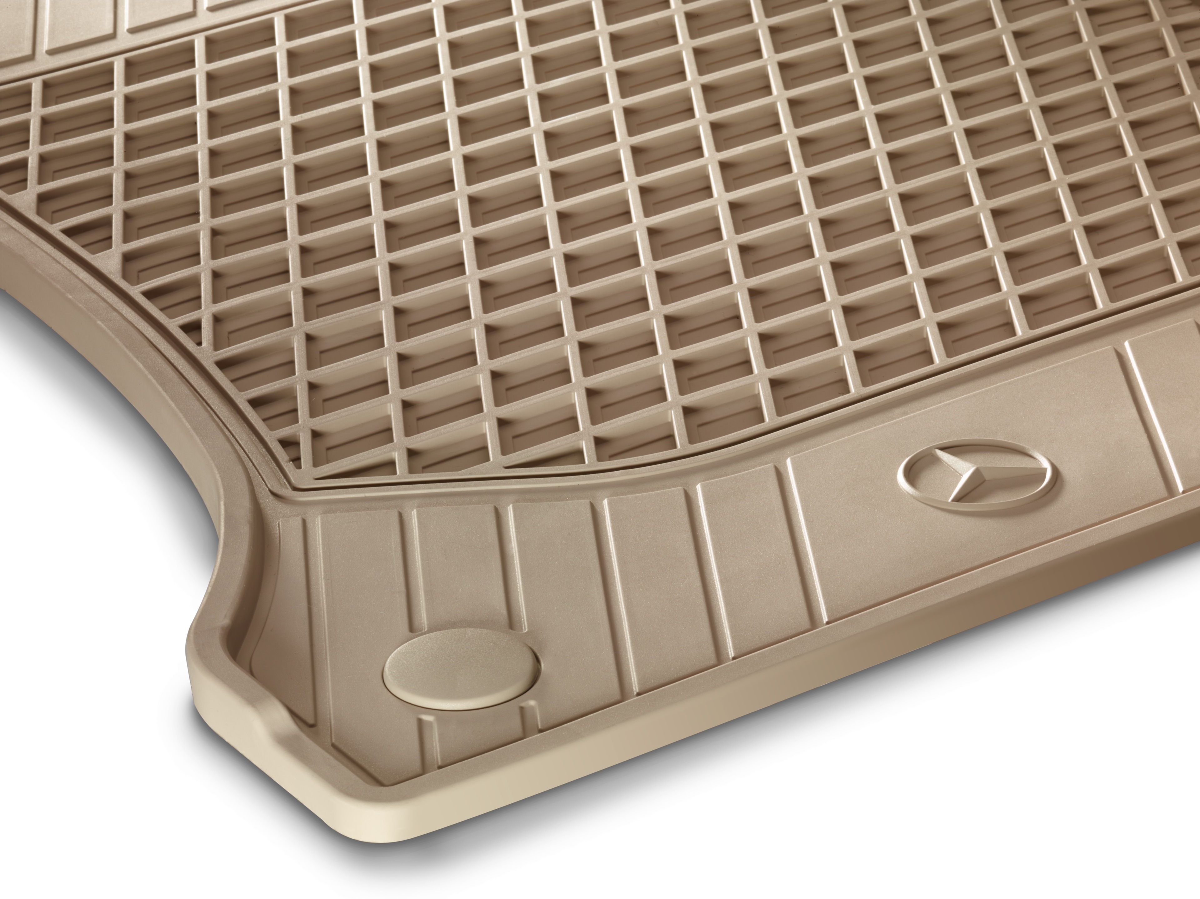 All-season floor mats CLASSIC, Driver/front passenger's mat, Set of 2 - RHD, silk beige
