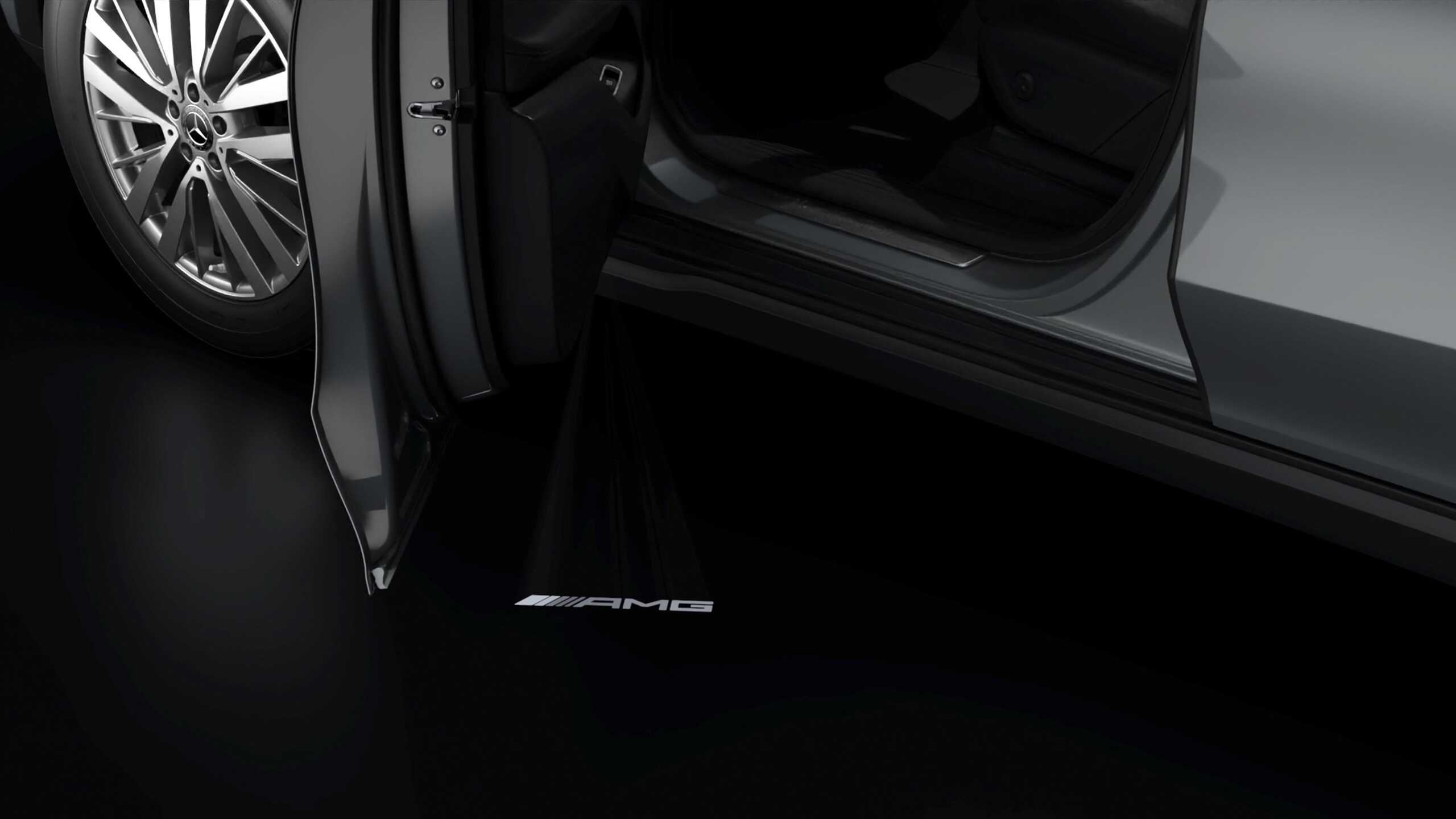 LCD projector, with animated AMG pattern - 1 set