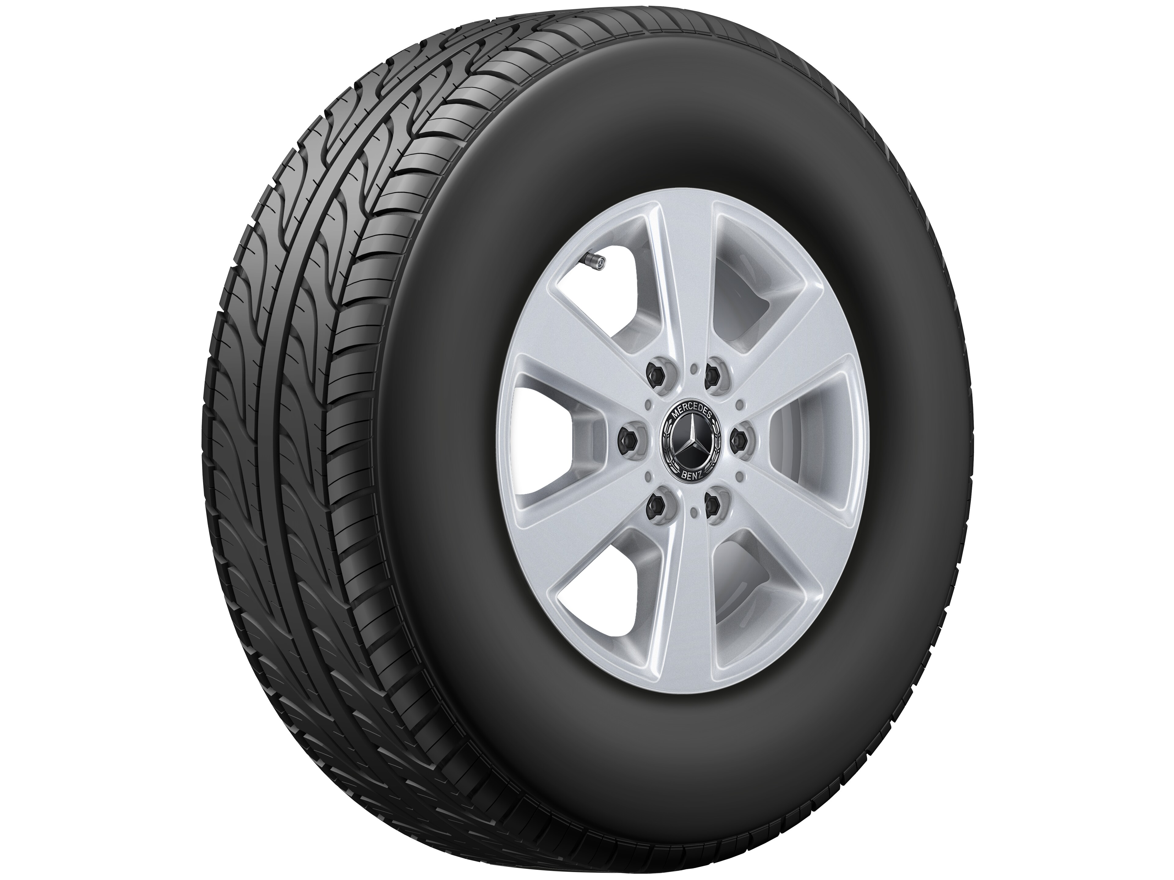 6-spoke wheel, 40.6 cm (16-inch) - 6,5 J x 16 ET 54, vanadium silver, painted