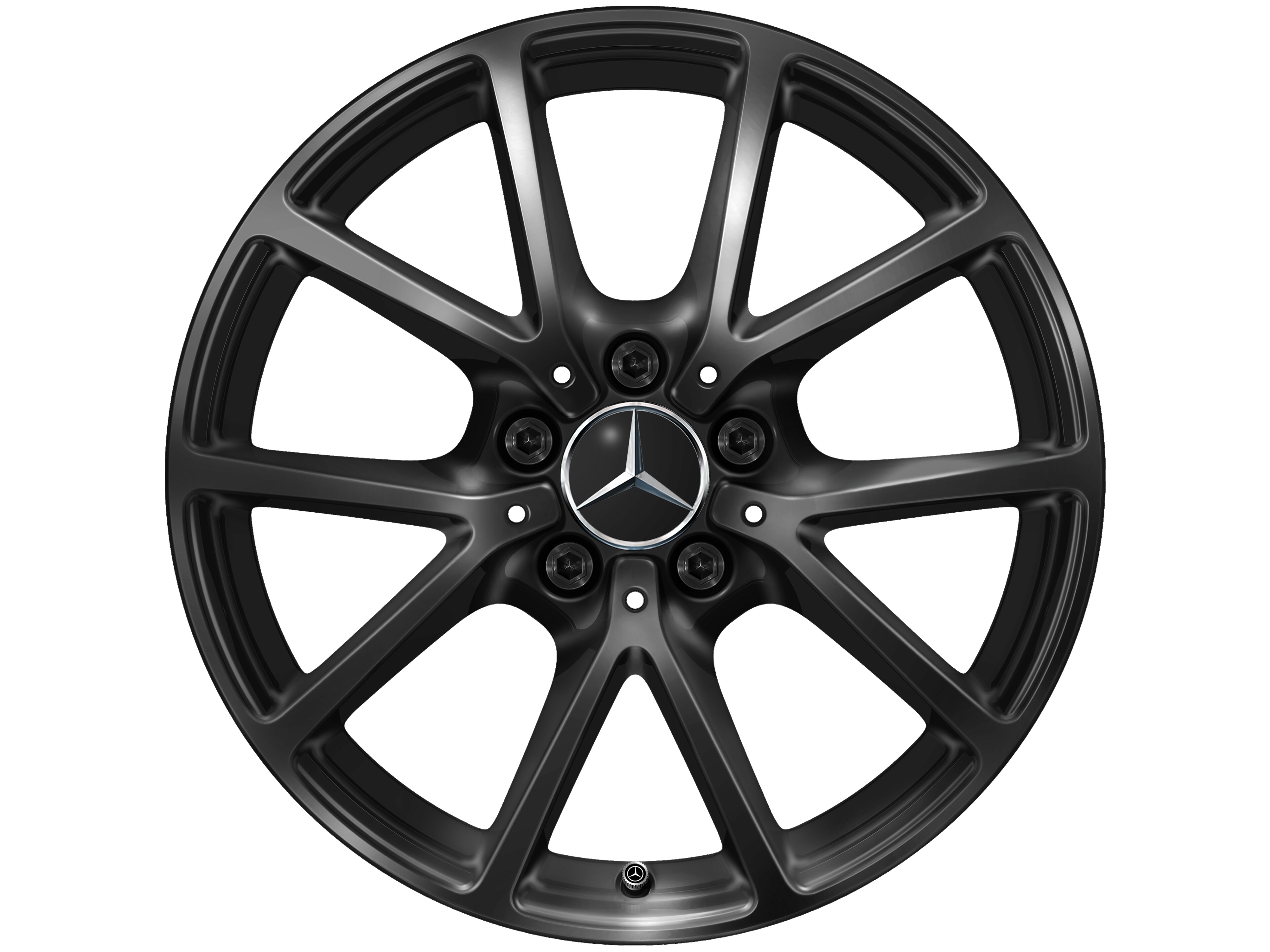 10-spoke wheel, 43.2 cm (17-inch) - 8 J x 17 ET 58, black
