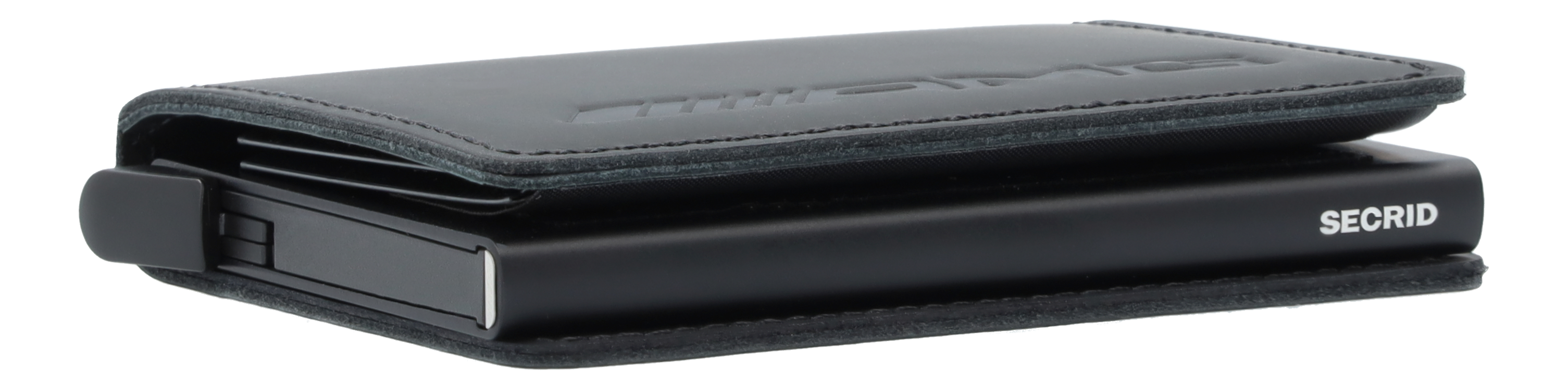 AMG slim wallet - black, Leather