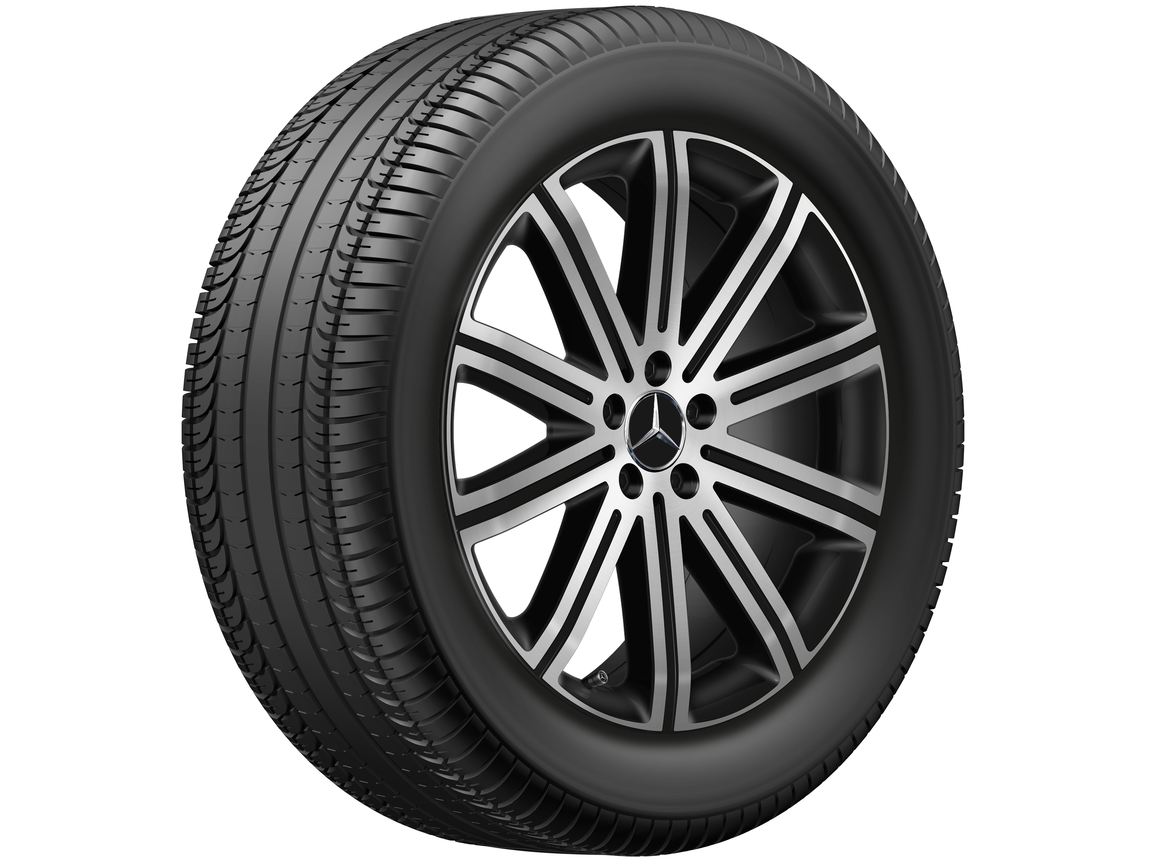 10-spoke wheel, 50.8 cm (20-inch), High-sheen finish - 8,5 J x 20 ET 42, matt black, high-sheen