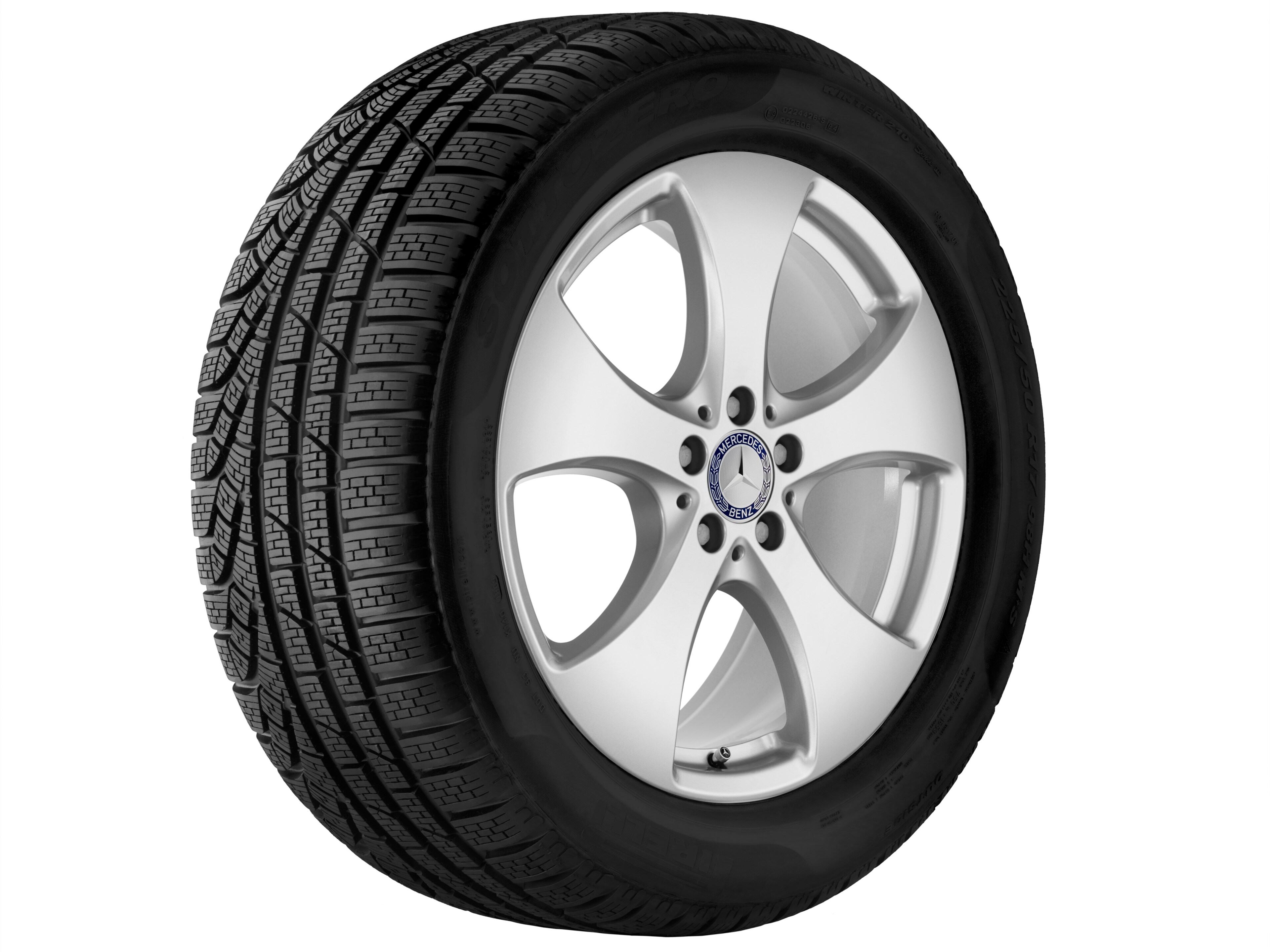 5-spoke wheel, 48.3 cm (19-inch) - 8,5 J x 19 ET 62, vanadium silver, painted