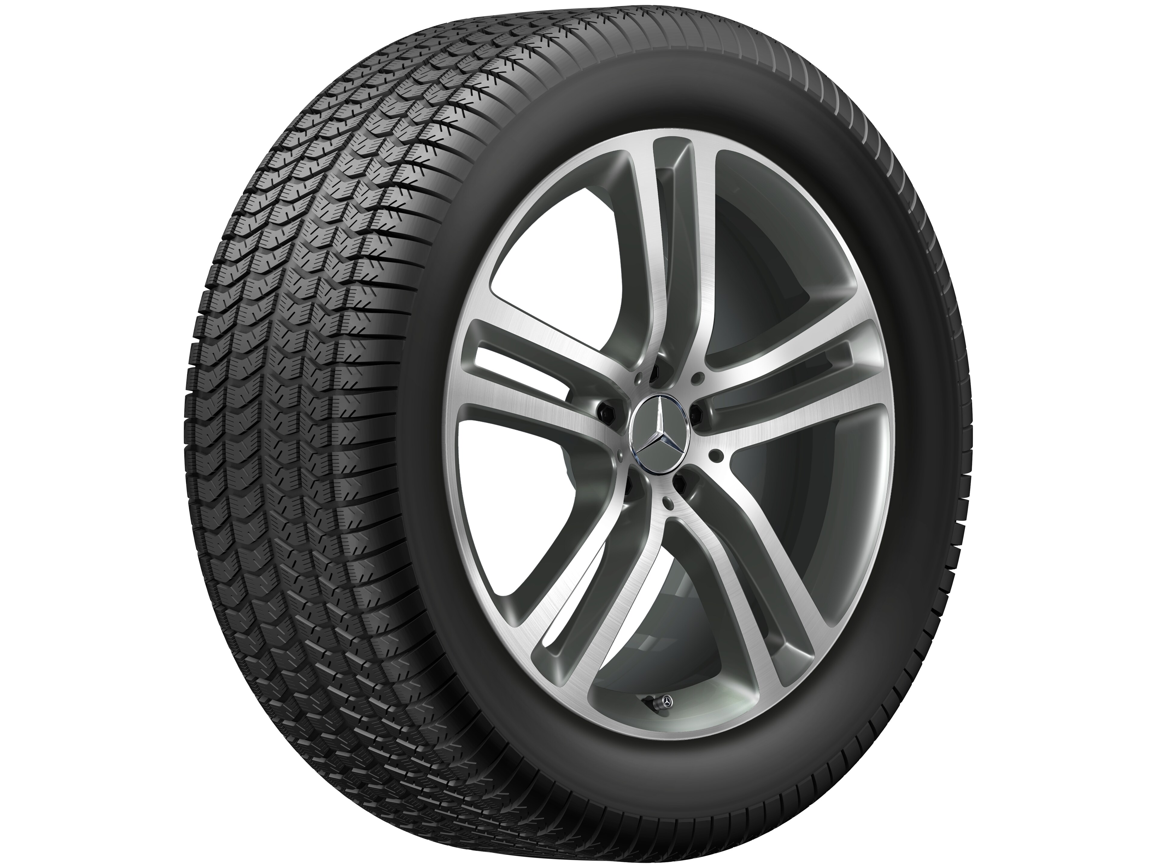 5-twin-spoke wheel, 50.8 cm (20-inch), High-sheen finish - 8,5 J x 20 ET 55,6, matt himalaya grey, high-sheen